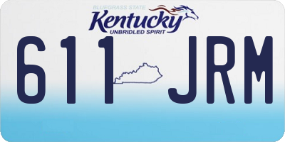 KY license plate 611JRM