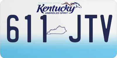KY license plate 611JTV