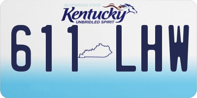 KY license plate 611LHW