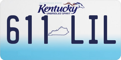 KY license plate 611LIL