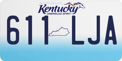 KY license plate 611LJA