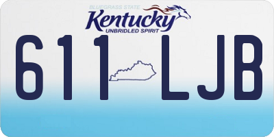 KY license plate 611LJB