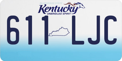 KY license plate 611LJC