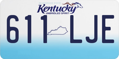 KY license plate 611LJE