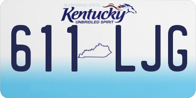KY license plate 611LJG