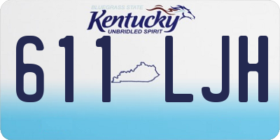 KY license plate 611LJH