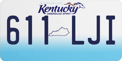 KY license plate 611LJI