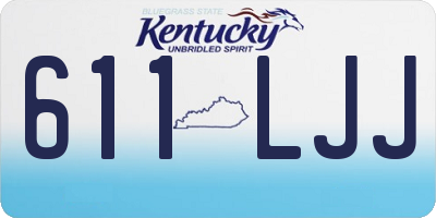 KY license plate 611LJJ