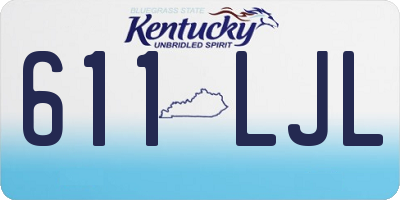 KY license plate 611LJL