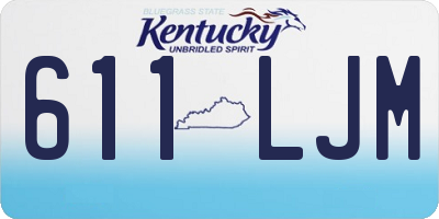 KY license plate 611LJM