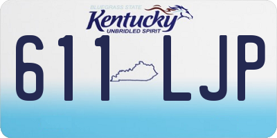 KY license plate 611LJP