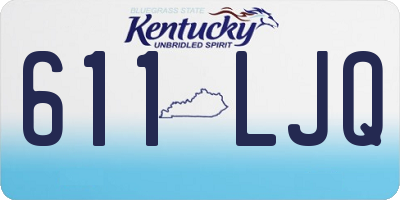 KY license plate 611LJQ