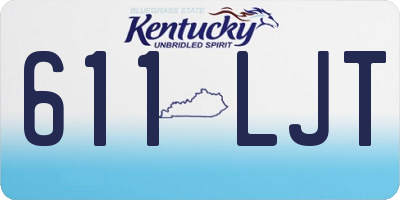 KY license plate 611LJT