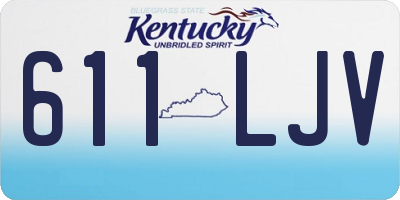 KY license plate 611LJV