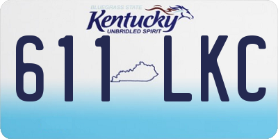 KY license plate 611LKC