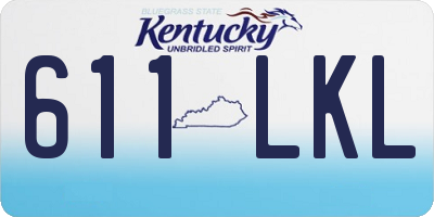 KY license plate 611LKL