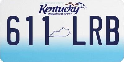 KY license plate 611LRB