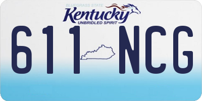 KY license plate 611NCG