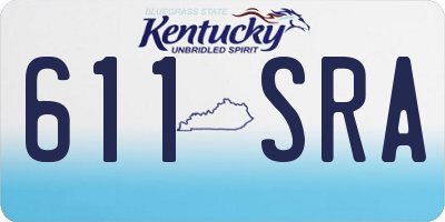 KY license plate 611SRA