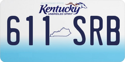KY license plate 611SRB