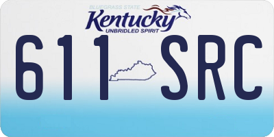 KY license plate 611SRC