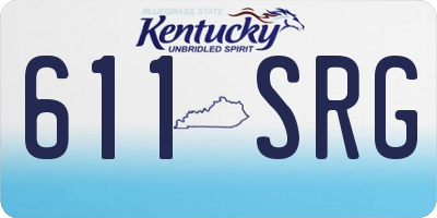 KY license plate 611SRG
