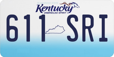 KY license plate 611SRI