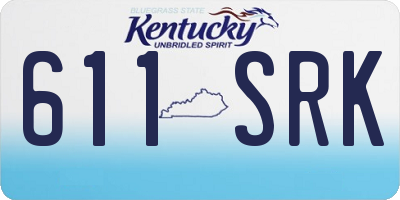 KY license plate 611SRK