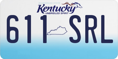 KY license plate 611SRL