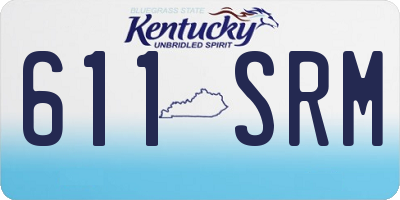 KY license plate 611SRM