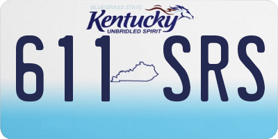 KY license plate 611SRS