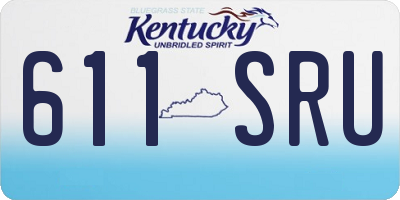 KY license plate 611SRU