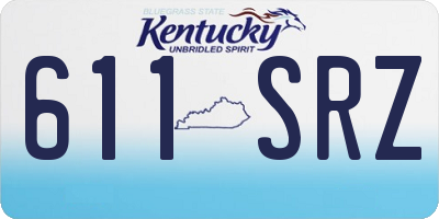 KY license plate 611SRZ