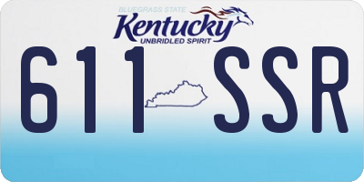 KY license plate 611SSR