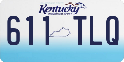 KY license plate 611TLQ