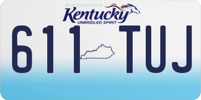 KY license plate 611TUJ