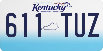 KY license plate 611TUZ