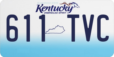 KY license plate 611TVC