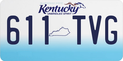 KY license plate 611TVG