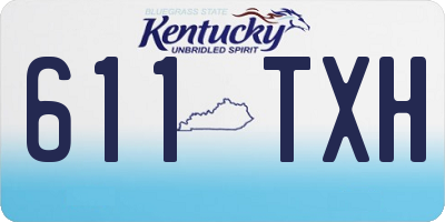 KY license plate 611TXH
