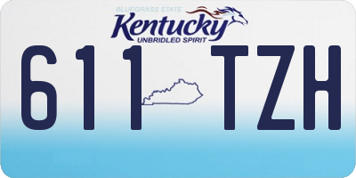 KY license plate 611TZH