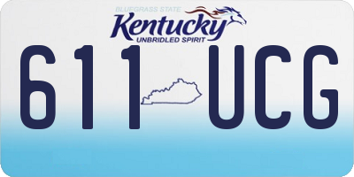 KY license plate 611UCG