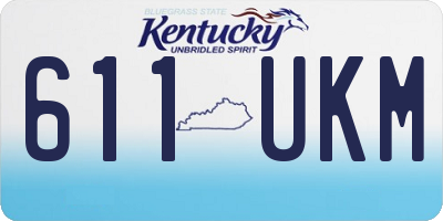 KY license plate 611UKM