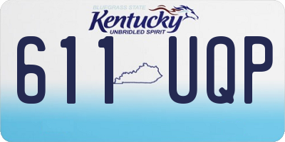 KY license plate 611UQP