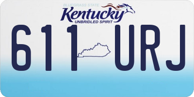 KY license plate 611URJ