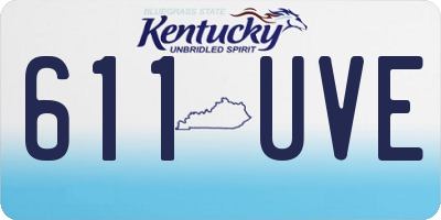 KY license plate 611UVE