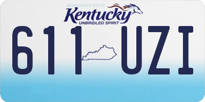 KY license plate 611UZI