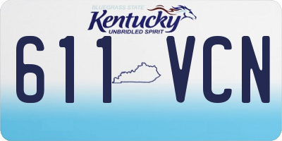 KY license plate 611VCN