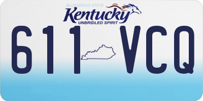 KY license plate 611VCQ