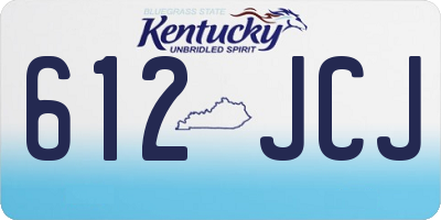 KY license plate 612JCJ